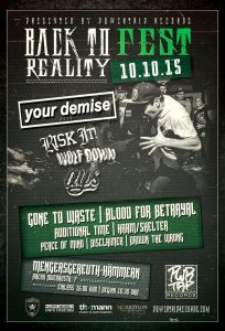 Back To Reality Fest - Hardcore 2015