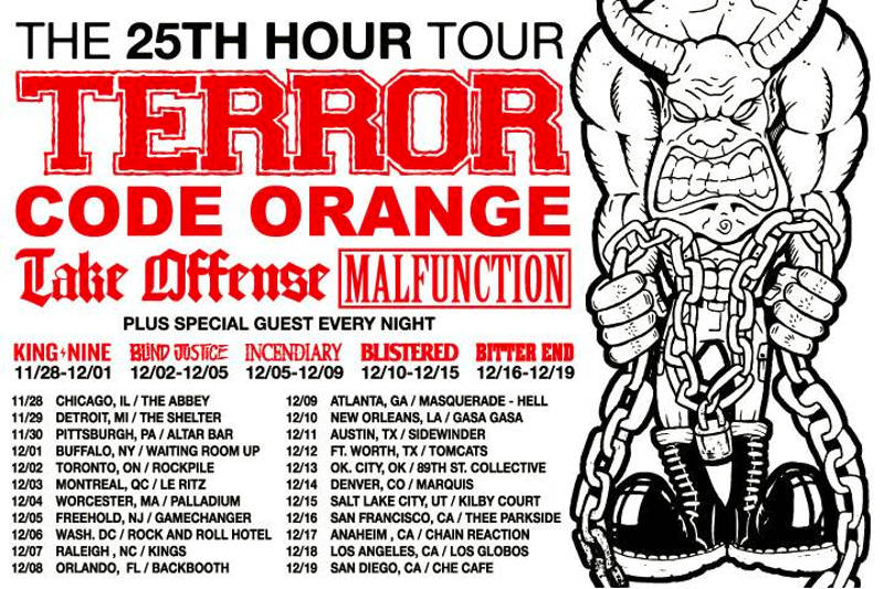 Terror - 25th Hour Tour - Code Orange