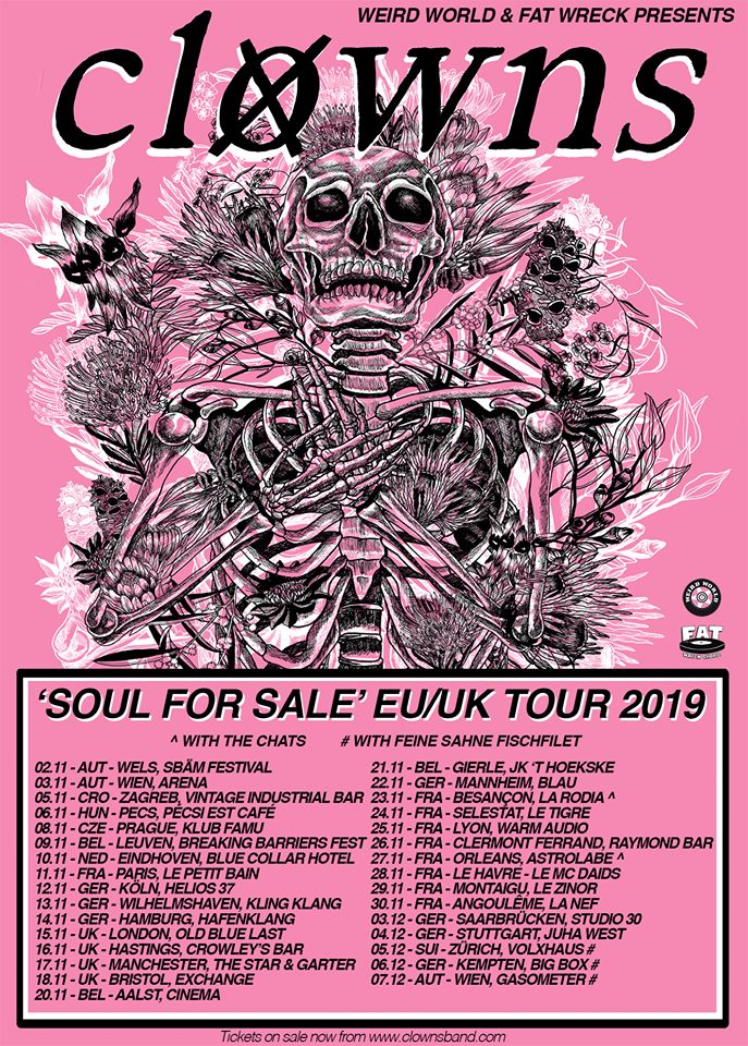 Clowns - Soul For Sale EU/UK Tour 2019