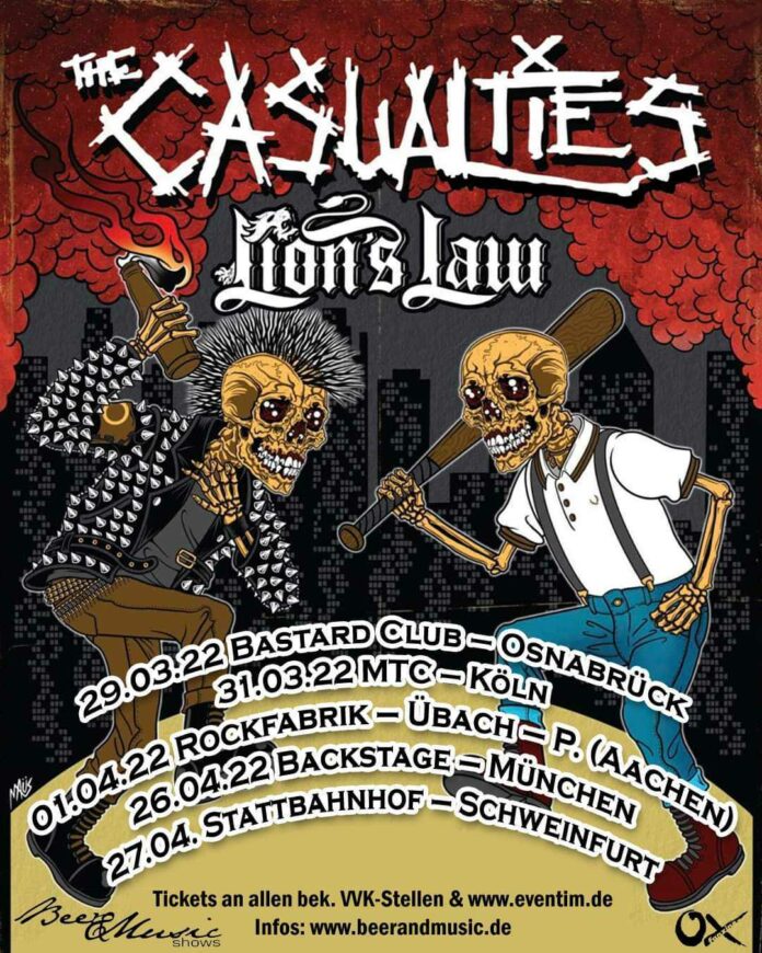 the casualties tour 2022
