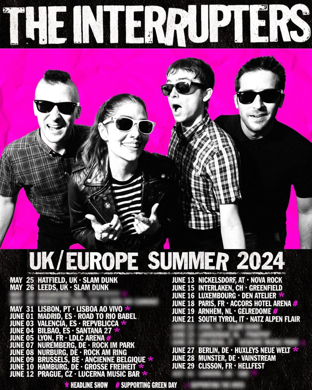 THE INTERRUPTERS kommen im Sommer 2024 auf Tour AWAY FROM LIFE