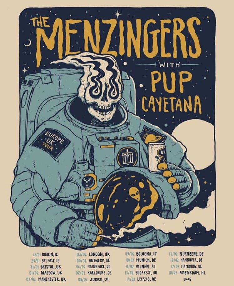The Menzingers, Pup, Cayetana